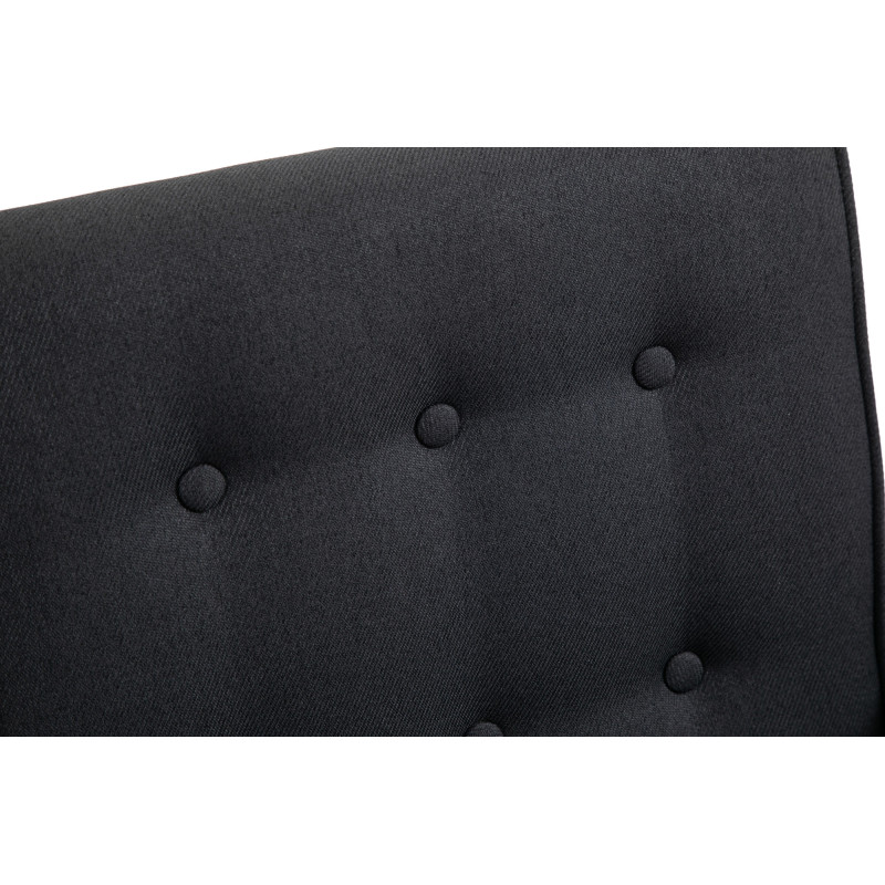 Poltrona a dondolo Dream in tessuto nero